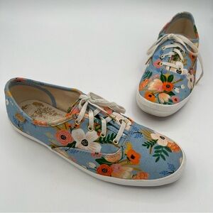 Keds x Rifle Paper Co Floral Champion Sneakers Size 8.5 US